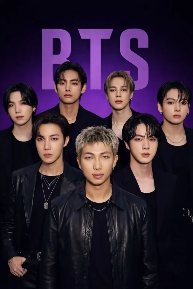 Os sete membros do BTS em conceito clássico